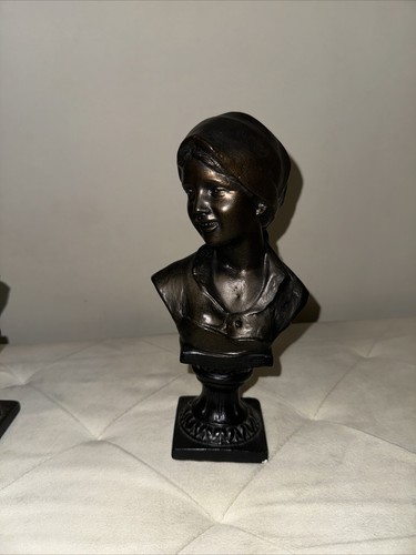 Busto bronzo bambina giovanni - busto,