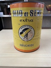 Bidone latta olio semi - bidone, di