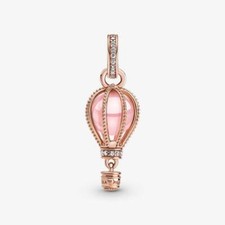 Charm Pandora Mongolfiera Rosa Pendente 789434C01 Ciondolo lega Oro Rosa Nuovo