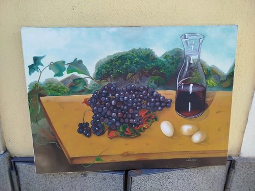 Tela dipinta olio - dipinta, ad