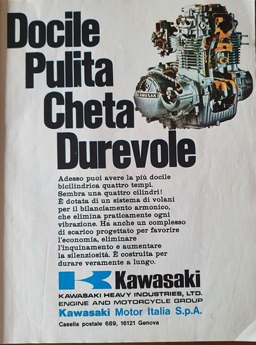 Moto kawasaki vecchia - kawasaki,