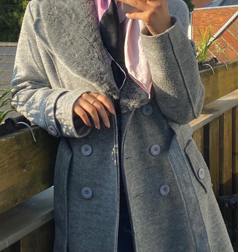 Cappotto donna grigio elegante