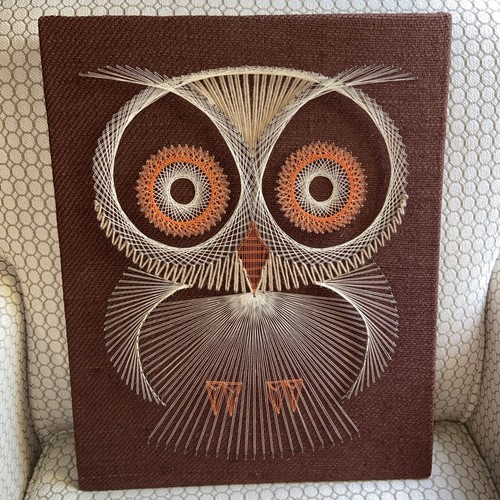 Quadro parete vintage gufo - quadro,