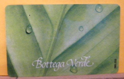 Tessera bottega verde - tessera,