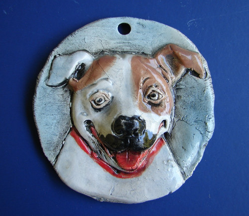 Ceramica pit bull - 3d, terrier