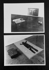 7 FOTOGRAFIE B/N PELLION DI PERSANO OPERE MICHELANGELO PISTOLETTO ARTE POVERA