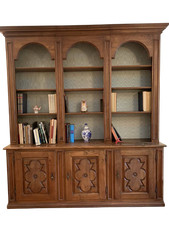 Antica libreria in noce Piemontese  da un antico confessionale del 700