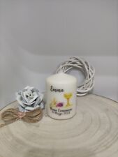 Prima Comunione Bomboniera Candela Personalizzata 