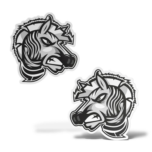 Sticker zebra adesivo pvc - sticker,