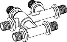 Raccordo ad incrocio TECEflex