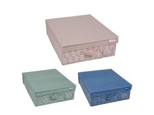 SCATOLA PORTA BIANCHERIA KASAVIVA LIBERTY MAXI BASSA CM. 50X40X15