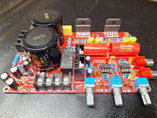 LM3886 - PCB - GAINCLONE - 2 X 68W RMS - CON PRE - INTEGRATI ORIGINALI NATIONAL!