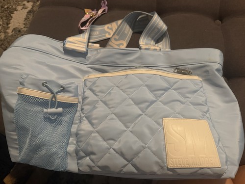 Borsone steve madden blu - borsone,