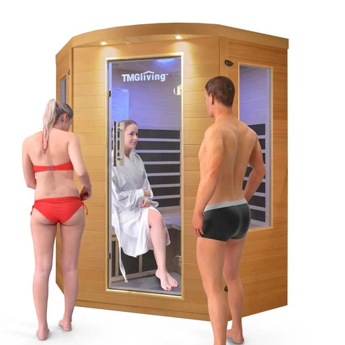 Person indoor far sauna - indoor, ir