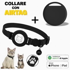 Collare + Airtag Localizzatore Per Cane E Gatto Tracker Animali Air Tag Incluso