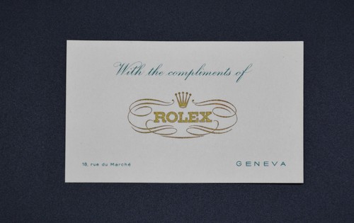 Biglietto complimenti rolex - biglietto,