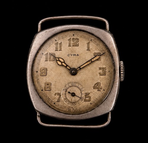 Vintage cyma watch - watch, cushion