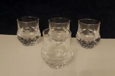 Bicchieri Whisky Brandy Cognac Cristallo Intagliato Vintage