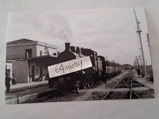Fotografia Linea Castelvetrano Palermo Stazione di Partinico Locomotiva a vapore