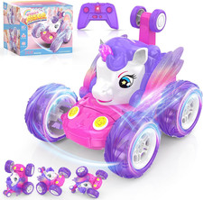 Macchina Telecomandata Bambina, Giocattoli Unicorno Giochi Bimba 3 4 5 6 7 Anni 