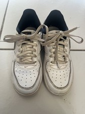 Nike Air Force 1 bianche e nere per bambini taglia 13