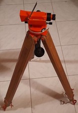 LIVELLO OTTICO ZENITH RAPIDO CON TREPPIEDE IN LEGNO, FILO A PIOMBO E CUSTODIA 