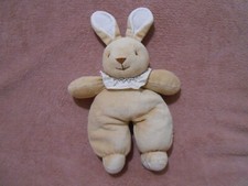 Doudou peluche lapin marron