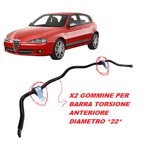 Kit gommine barra torsione - gommine,
