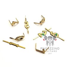 Pulce Alpini Numerino oro Metallico Dorato Cappello Alpino o Norvegese Ottone 9m