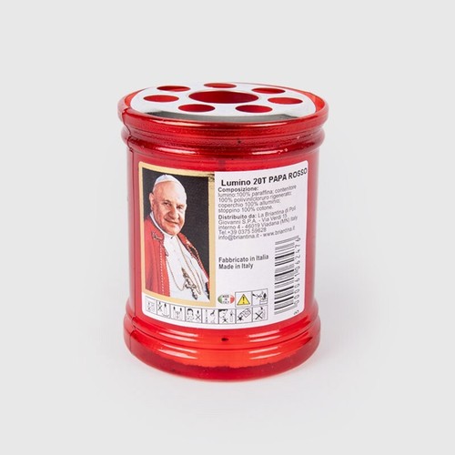 Lumino cera papa rosso 20t - cera,