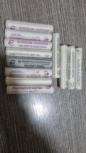 Lotto rotolini monete - e, 2