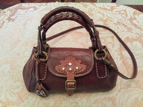 Borsa blumarine pelle marrone - borsa,