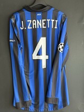 Maglia Inter match worn issued Javier Zanetti 2011-12 Home full patch signed
