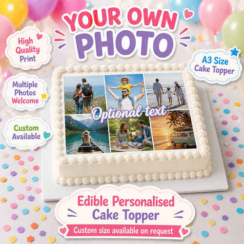 Foto cake topper commestibile - topper,