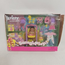 Krissy Baby Sister of Barbie Swing'N Play afroamericana nuova
