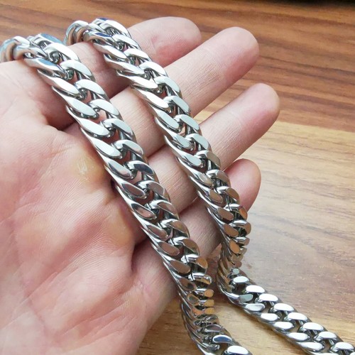 Uomo 10mm acciaio inox argento - uomo,