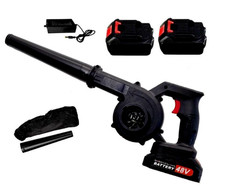Soffiatore Aspiratore a 2 Batterie 48V 2 in 1 senza fili giardino prato foglie