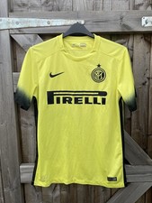 Nike Inter Milan 2015/16 terza maglia giallo fluo rara taglia media M ottime condizioni originale