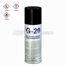 SPRAY G20 PULISCI CONTATTI SECCO RIMUOVE RESIDUI 200ml