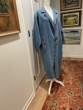 Giacca trench denim cintura