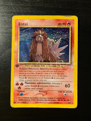 Carte pokémon entei - entei, 6/64
