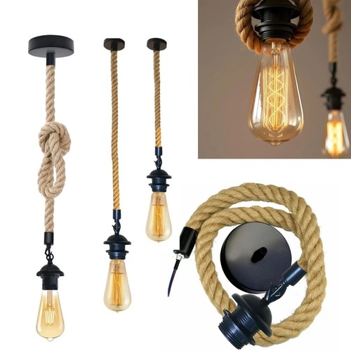 Lampada sospensione corda - a,