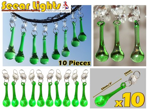 Lampadario sfere verde - 10,