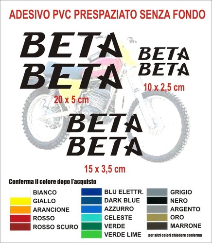 Kit adesivi beta betamotor - kit,