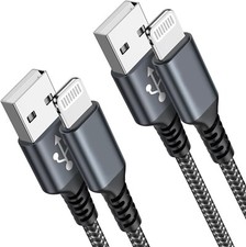 Cavo iPhone [2 Metri 2Pezzi] Cavo iphone, Certificato MFi, Cavetto iPhone Nylon