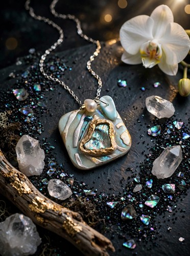 Collana con ciondolo - , in