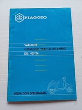 Piaggio VESPA PK 50 N SPEEDMATIC V5P1T 1989 VARIANTE catalogo ricambi originale