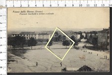 FOIANO DELLA CHIANA AREZZO PIAZZA GARIBALDI E MOLINO A CILINDR_CARTOLINA VG 1930