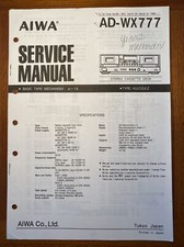 AIWA AD-WX777 CASSETTA MANUALE