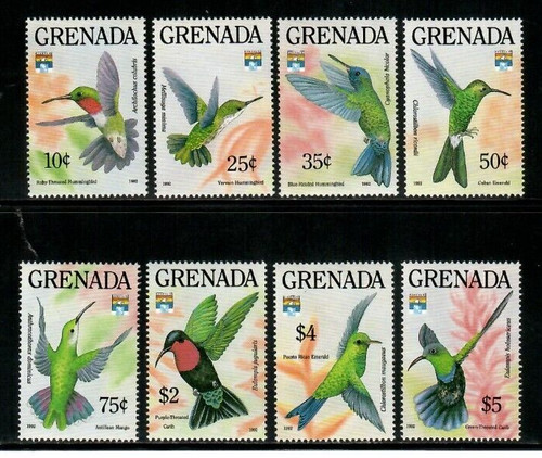 Grenada 1992 colibrì set - grenada,
